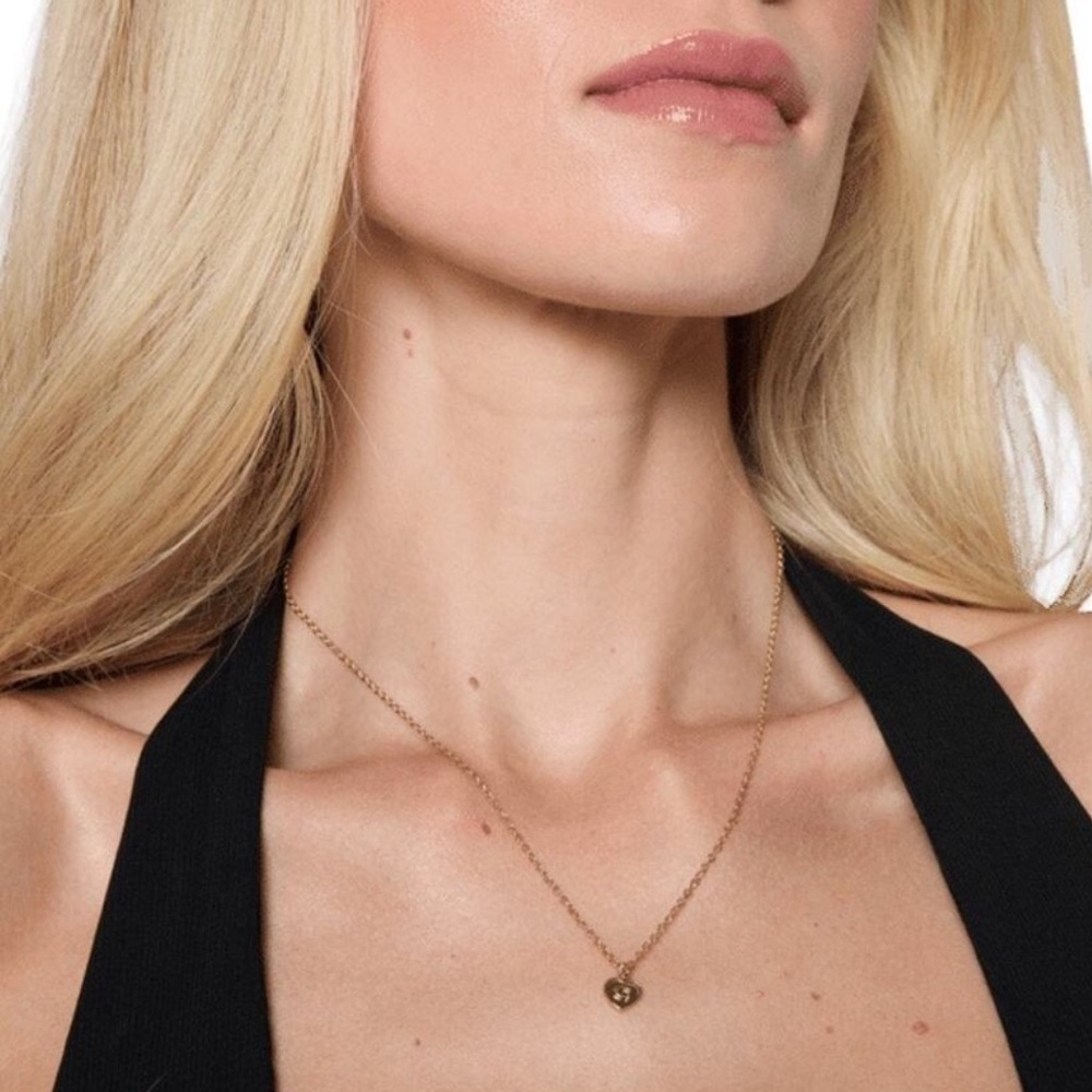 Coach NEW Brass Heart Pendant Necklace